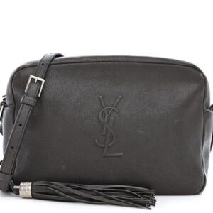 Saint Laurent - Lambskin Monogram Small Lou Camera Bag Asphalt